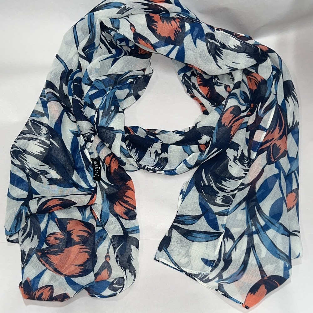 J Crew Women's Scarf Aloha Floral Print
